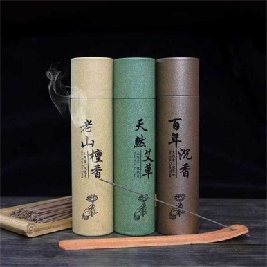 民艾天下手工檀香沉香艾草香家用线香香薰